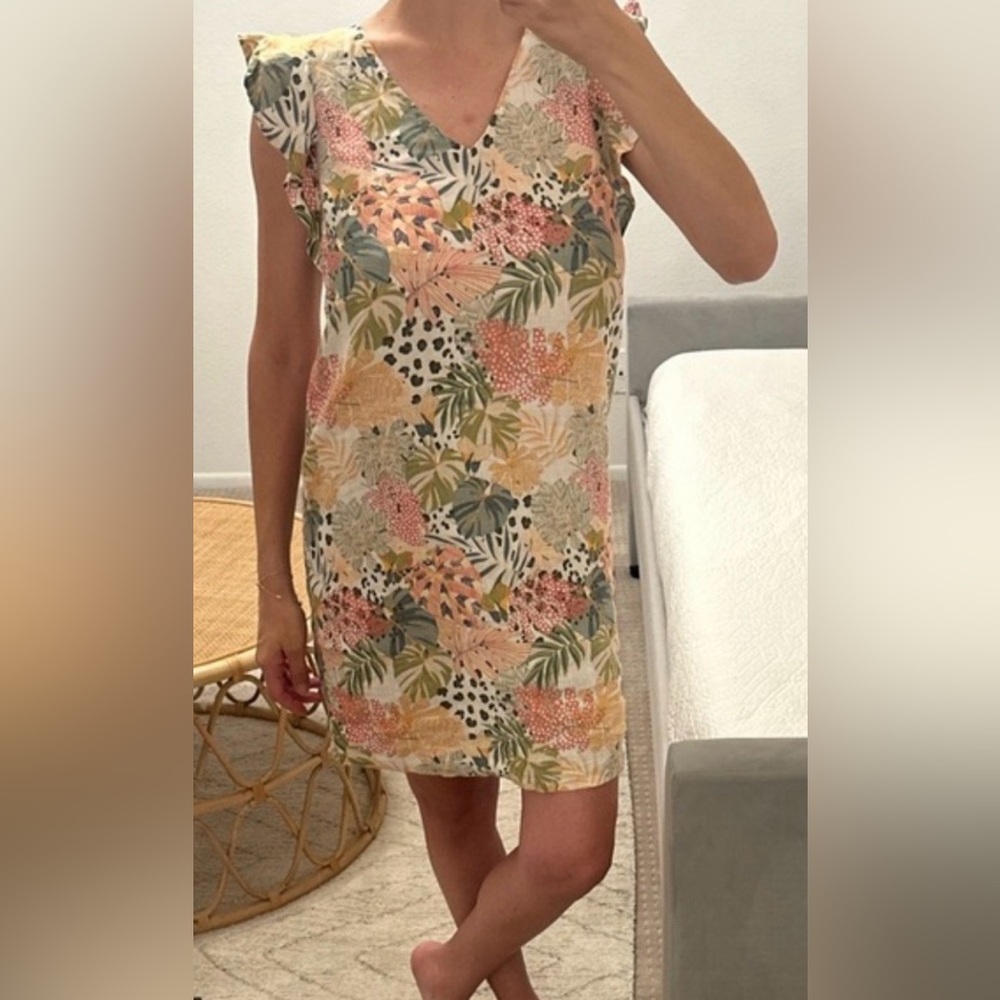 C&C California Multicolor Linen dress